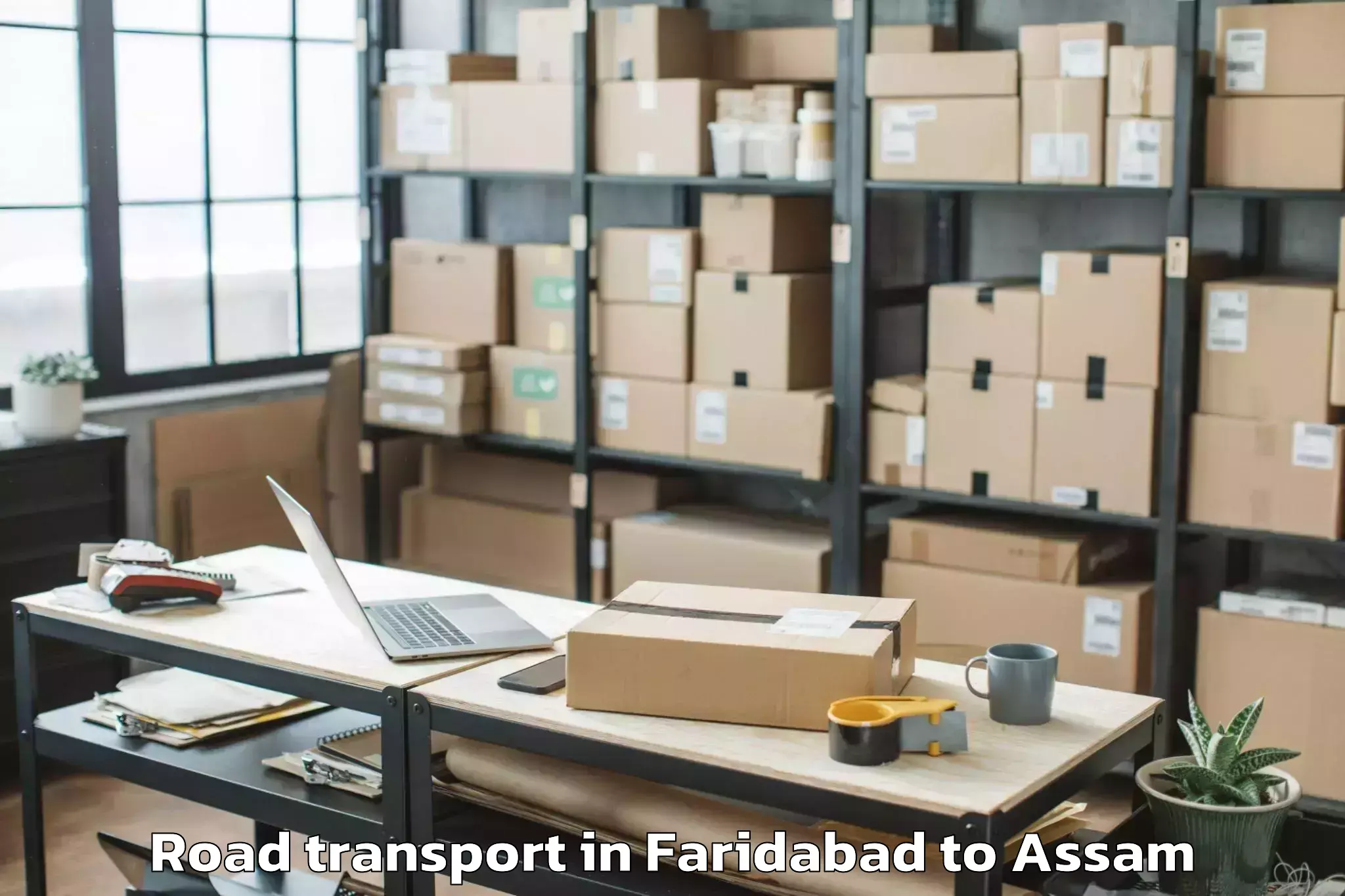 Easy Faridabad to Kalaigaon Road Transport Booking